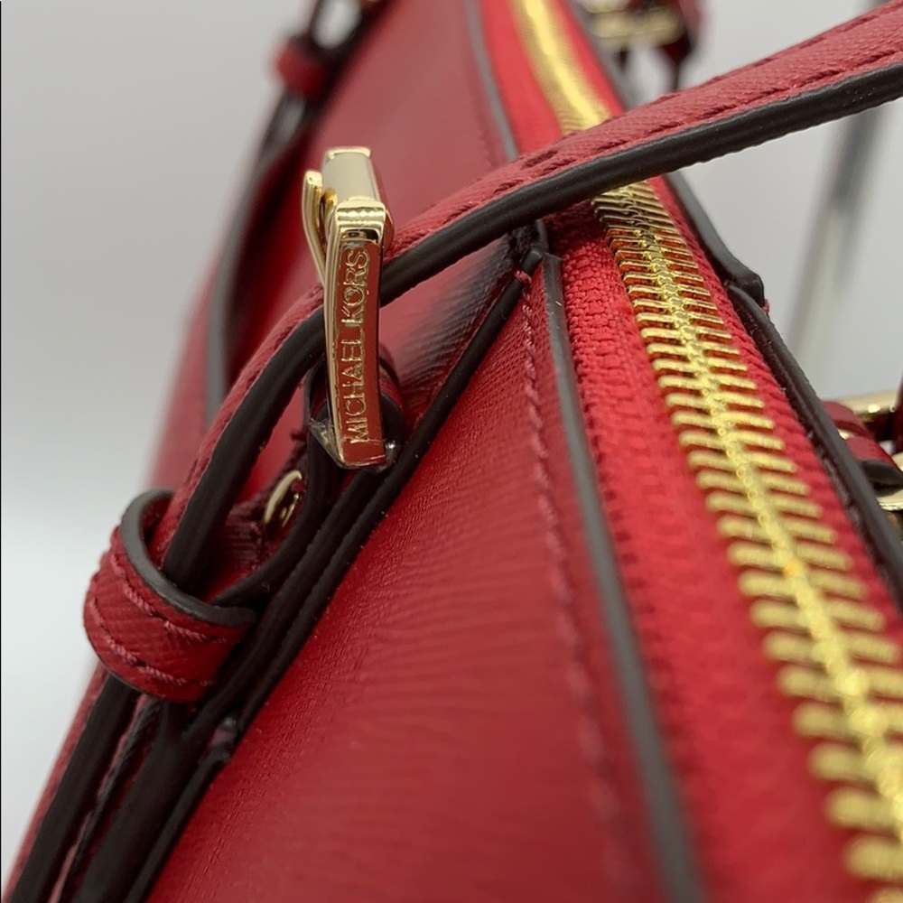 MICHAEL KORS CIARA LG TZ TOTE SCARLET 35T8GC6T9L - Picture 9 of 16